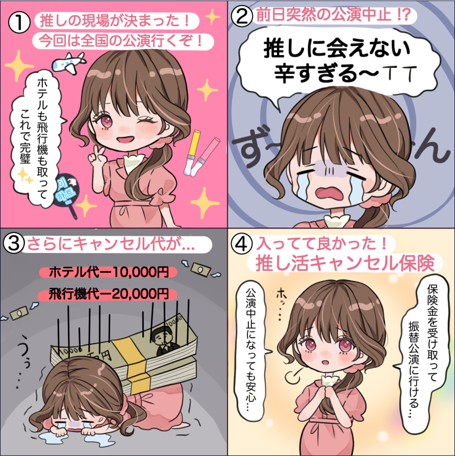 推し活キャンセル保険 漫画