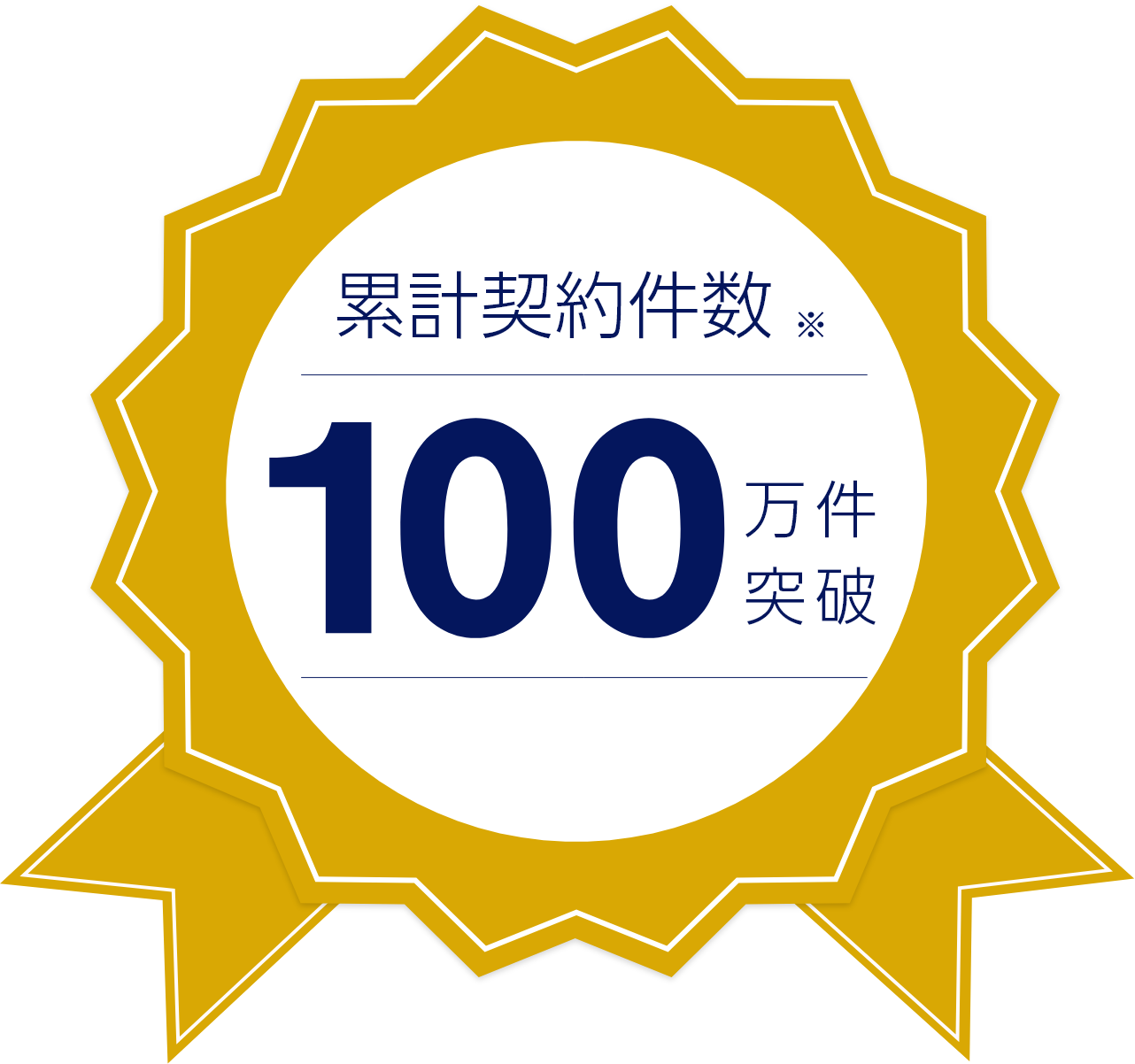 累計契約件数100万件突破